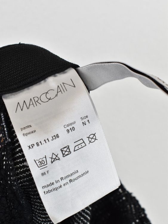 Marc Cain Stoffhose, schwarz strukturiert, Gr.34 (N1) - Hose - 2ND STORY
