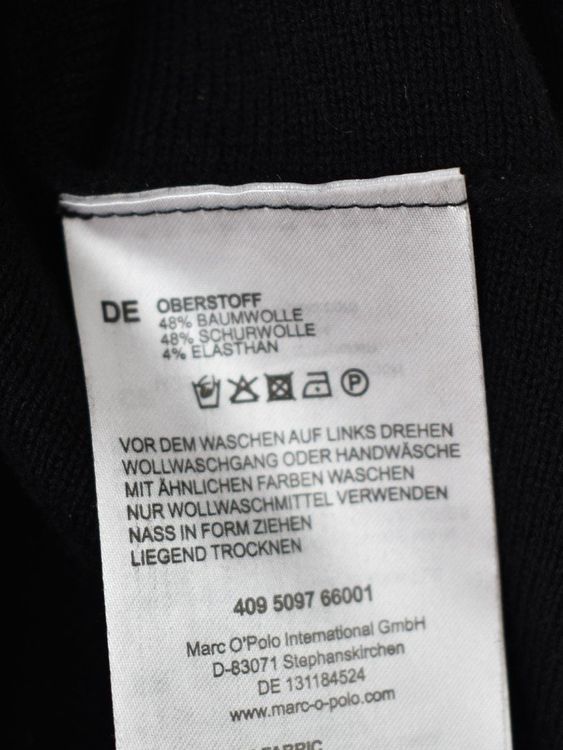 Marc O'Polo Strickrock, A-Linie, Gr.38, schwarz