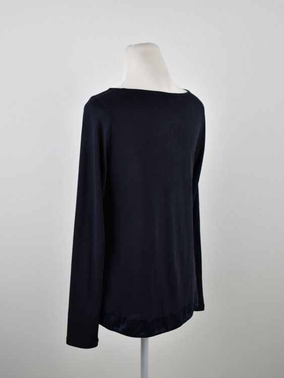 Margittes Langarmshirt Gr.38, 73% Modal, mit Seidendetails - 2ND STORY
