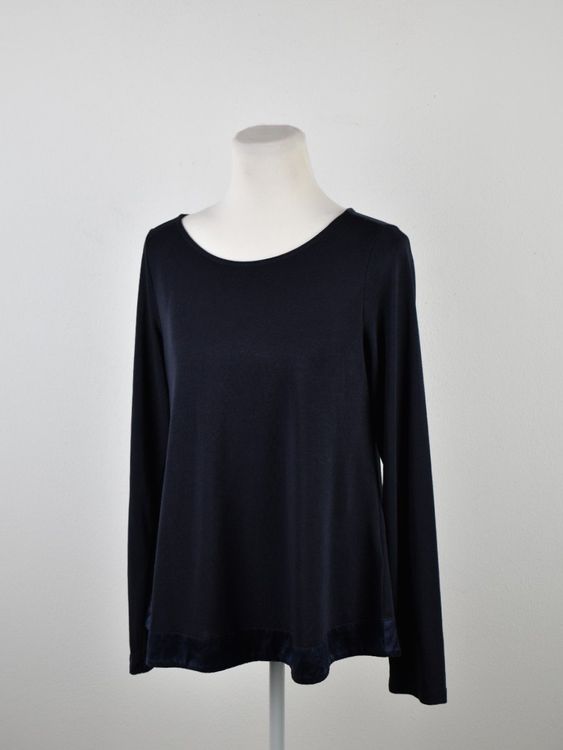 Margittes Langarmshirt Gr.38, 73% Modal, mit Seidendetails - 2ND STORY