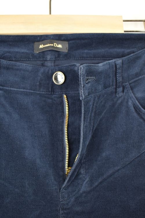 Massimo Dutti Manchester Hose Gr.44, blau