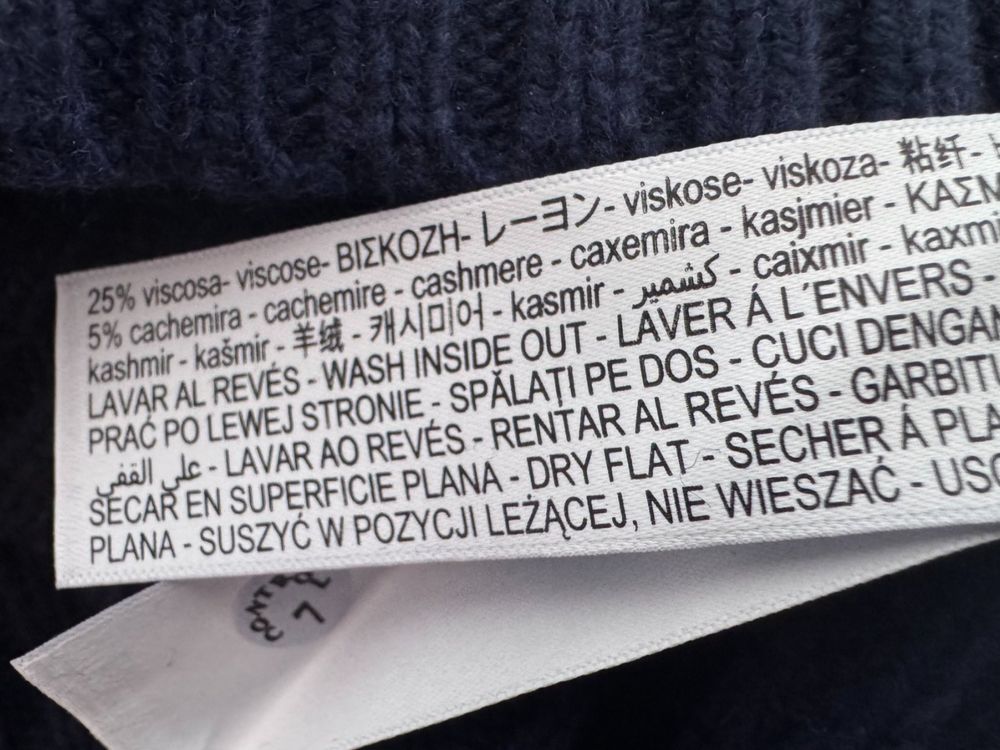 Massimo Dutti Strickpullover, neu, Gr.L, dunkelblau - Pullover - 2ND STORY