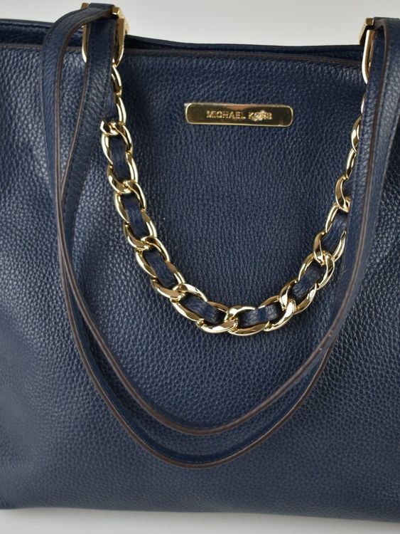 Michael Kors Harper East West Tote Bag, Marineblau - 2