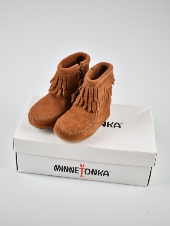 Minnetonka Double Fringe Boots, Gr.24, ungetragen - Stiefeletten - 2ND STORY