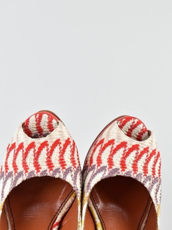 Missoni Slingback-Plateausandalen, Gr.37.5 - Pumps - 2ND STORY