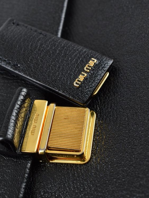 Miu Miu Madras Hand/Umhängetasche, schwarz - Handtasche - 2ND STORY