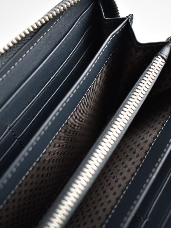 Moleskine Portemonnaie, blau/schwarz, neu, Leder - 2ND STORY