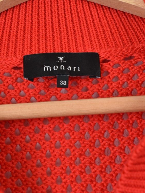 Monari Kurzarmpullover, Lochstrick, Gr.38, 100% Baumwolle - Pullover - 2ND STORY