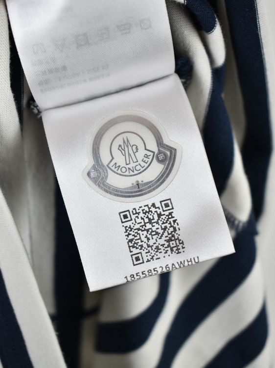 Moncler Jerseykleid Gr.XS/S, oversized, neuwertig, Baumwolle - 2ND STORY