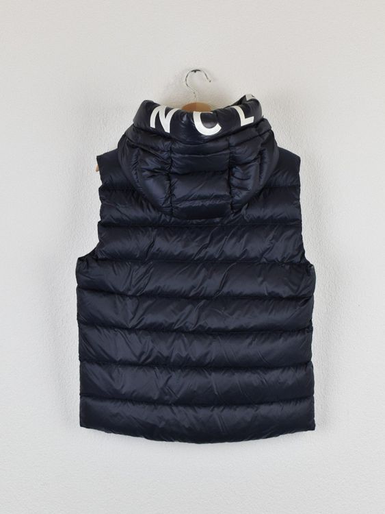 Moncler Montreuil Hooded Logo Daunen Gilet, Gr.S, neuwertig - Gilet - 2ND STORY