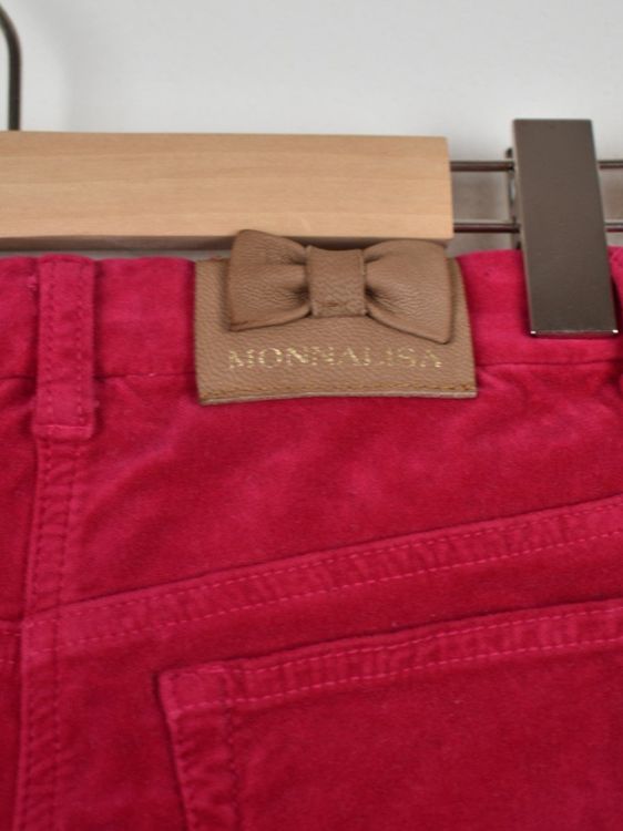 Monnalisa Hose, Samtoptik, Gr.152, himbeere