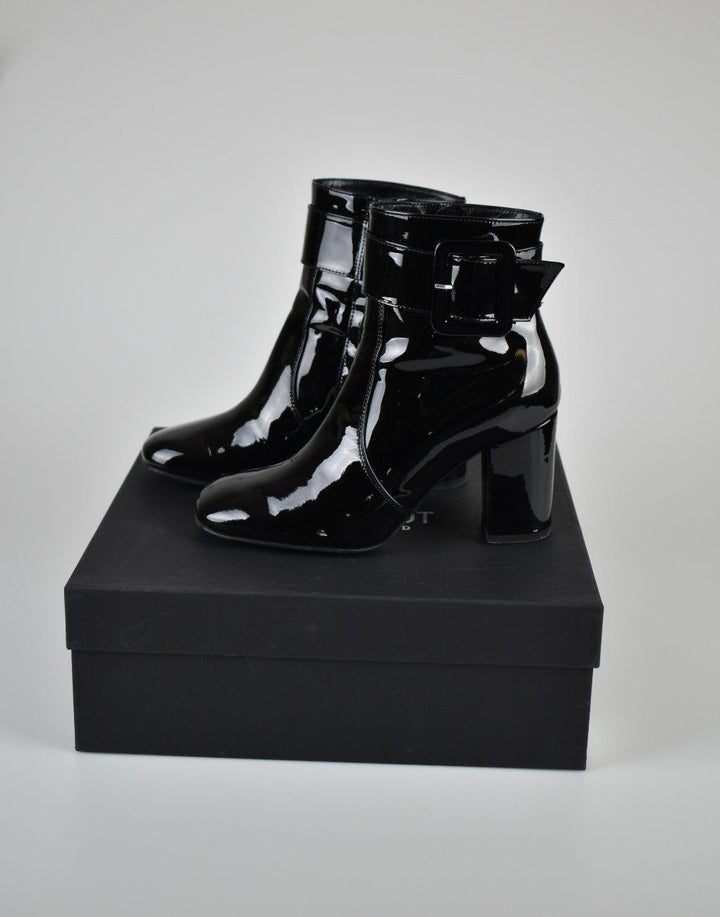 Navyboot Stiefeletten, Lackleder, Gr.39