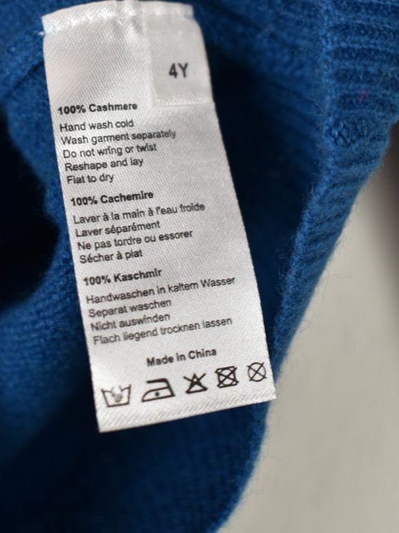 Noolur Kaschmirpullover Gr.116, neu, petrol - 2ND STORY