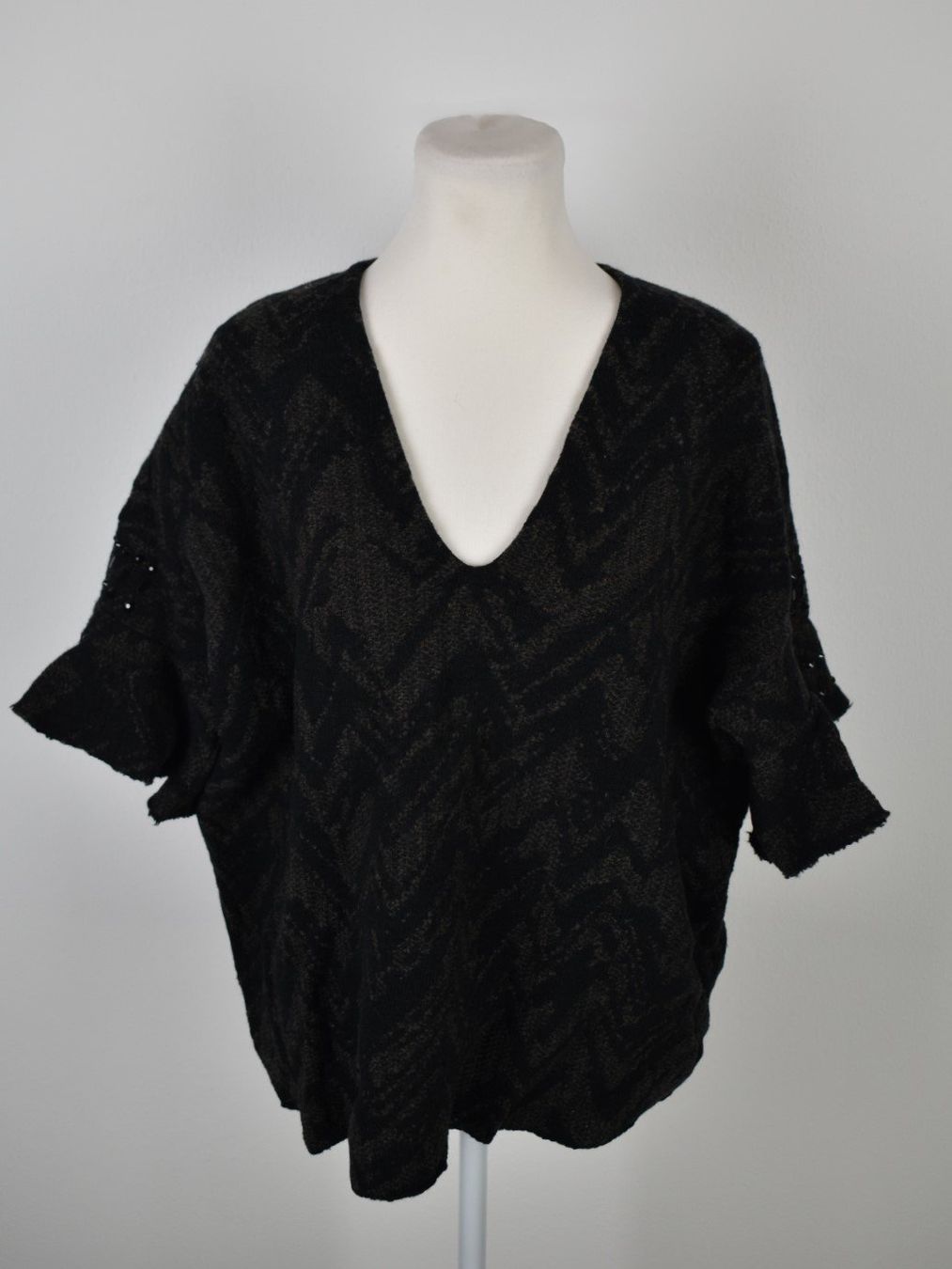 NUDE Strickpullover Gr.42 100% Wolle