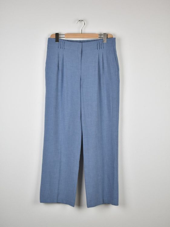Opus Maiga Bundfaltenhose, Gr.42, blau