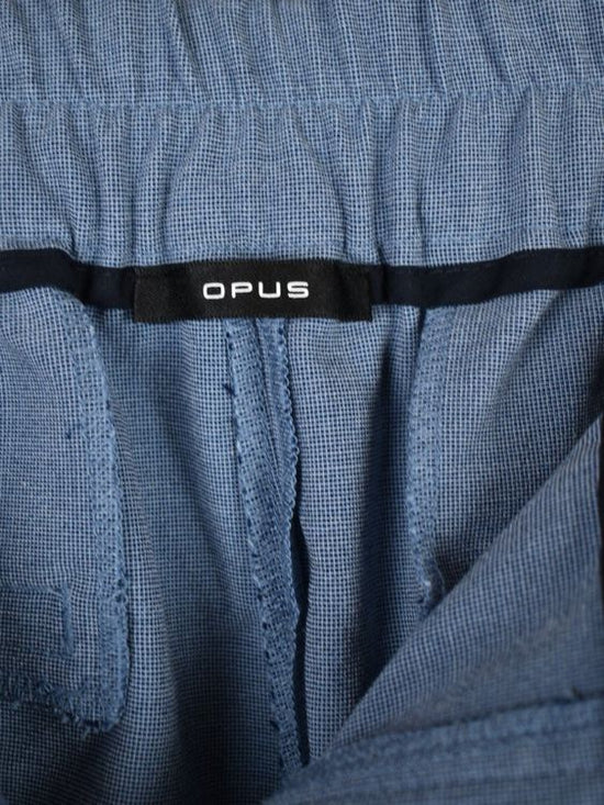 Opus Maiga Bundfaltenhose, Gr.42, blau