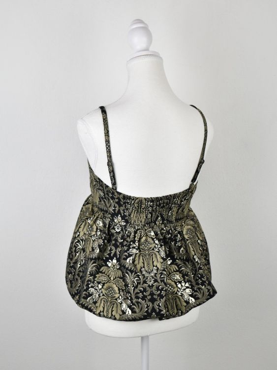 & Other Stories Top, elegant, schwarz/gold Gr.34, neuwertig - Top - 2ND STORY