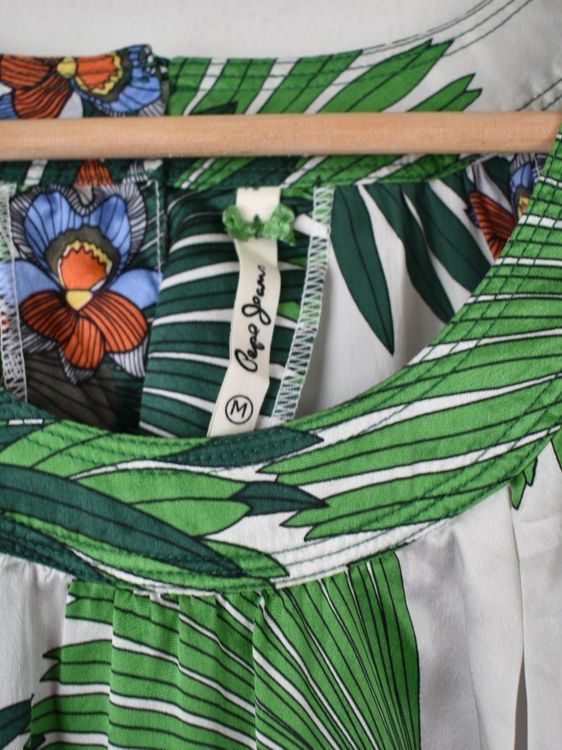 Pepe Jeans Sommerkleid Gr.M, 100% Seide, neuwertig