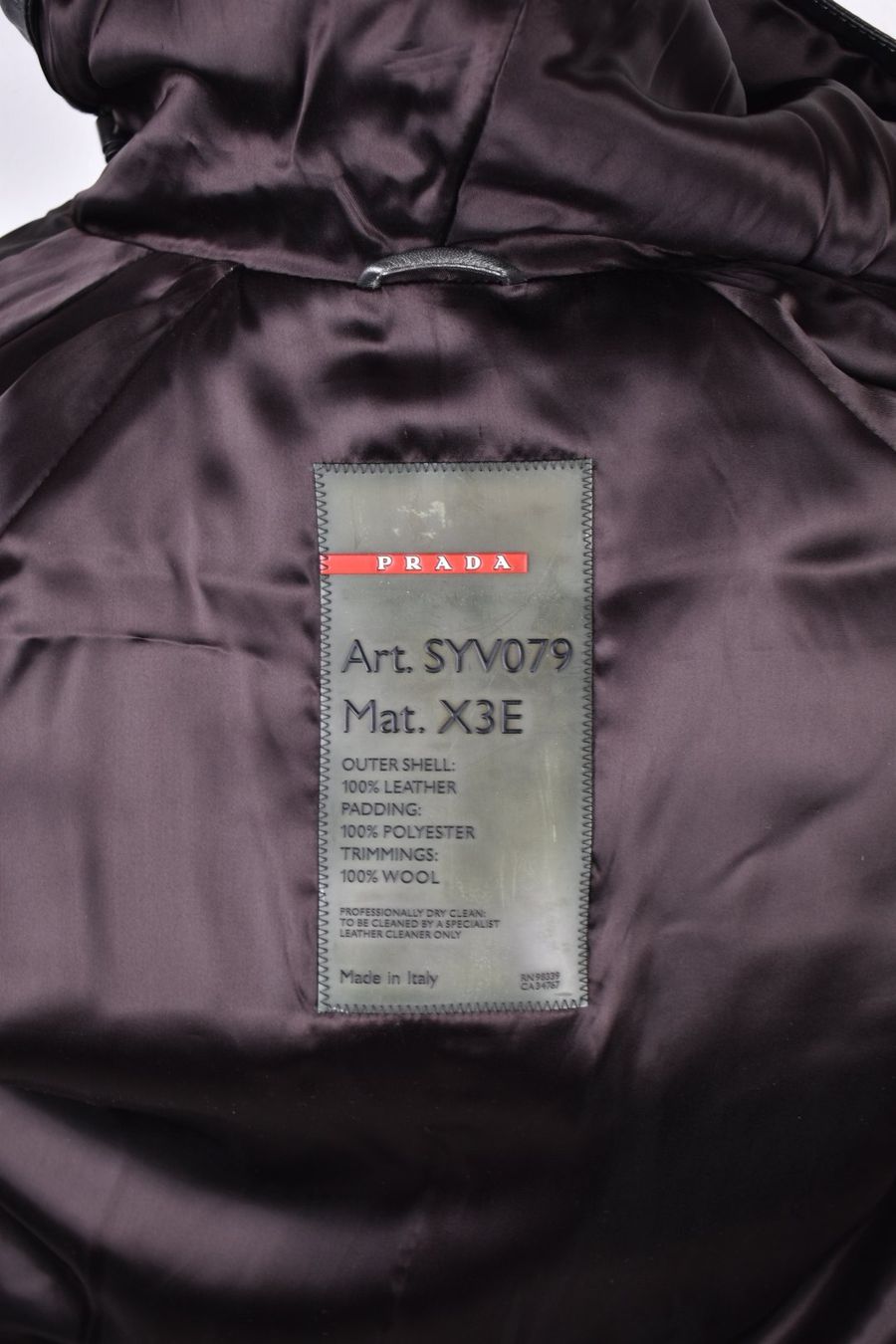 Prada Lederjacke Gr.48 - 2ND STORY