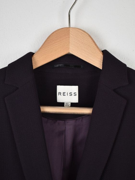 Reiss Blazer Gr.34/36, aubergine, 100% Wolle, neuwertig