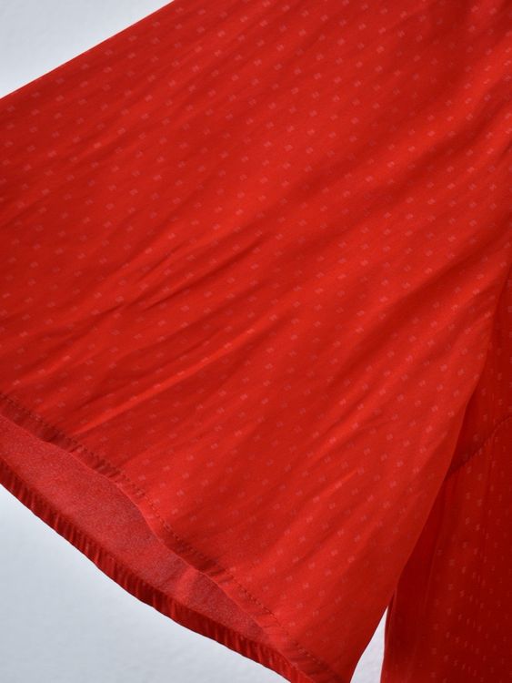 Saint Tropez "Briana" Kurzarmbluse, rot, Gr.XS - S - Bluse - 2ND STORY