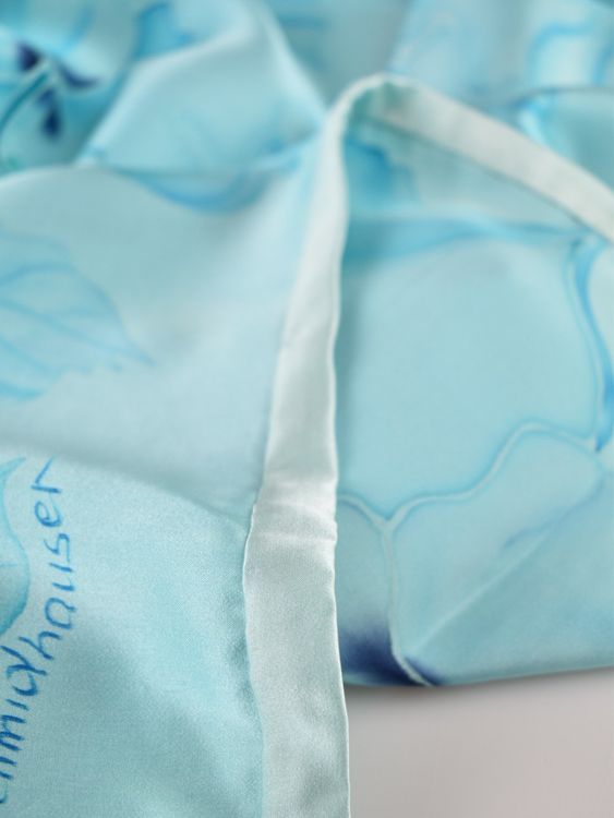 Seidentuch, handbemalt, Unikat, 103 x 103cm - 2ND STORY