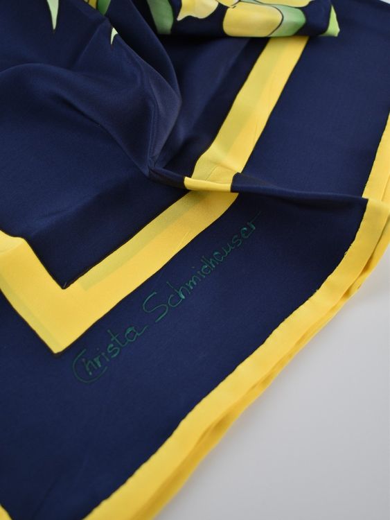 Seidentuch, handbemalt, Unikat, 104 x 104cm - 2ND STORY