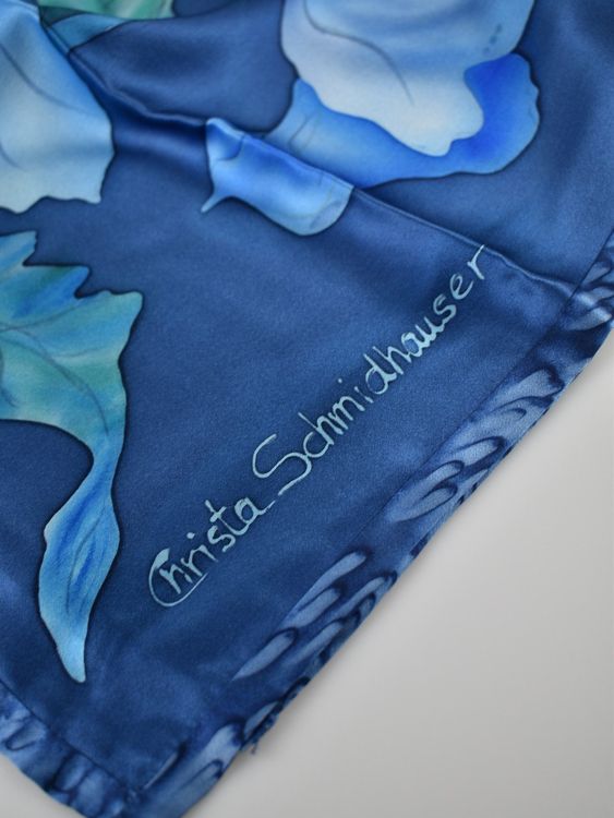 Seidenschal, handbemalt, Unikat, 47 x 137cm - 2ND STORY