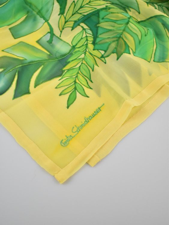 Seidenschal, handbemalt, Unikat, 49 x 147cm - 2ND STORY