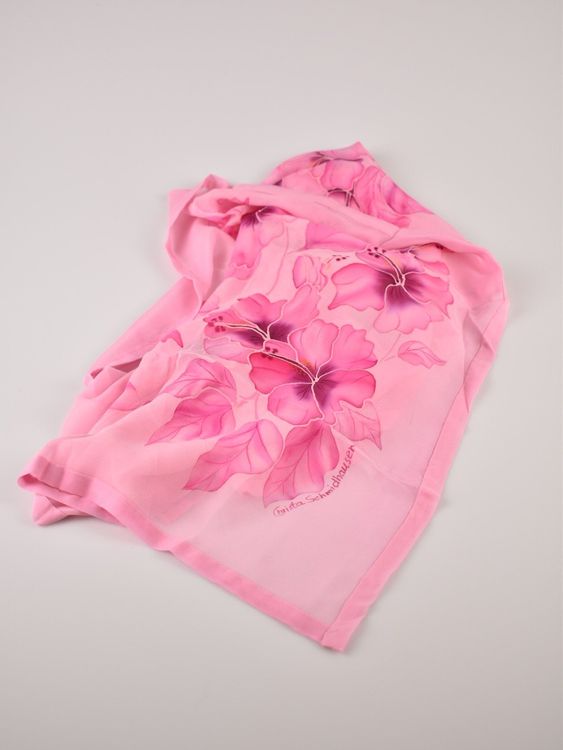 Seidenschal, handbemalt, Unikat, 51 x 146cm - 2ND STORY