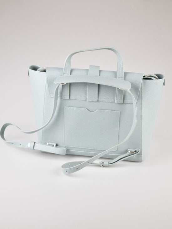 Senreve Maestra Tasche, Kaviar-Kalbsleder, eisblau