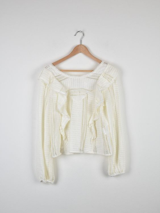 Sézane Bluse Gr.42, offwhite, neuwertig - 2ND STORY