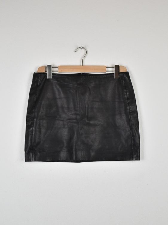 Sézane Lederrock, Gr.42, Lammleder, schwarz