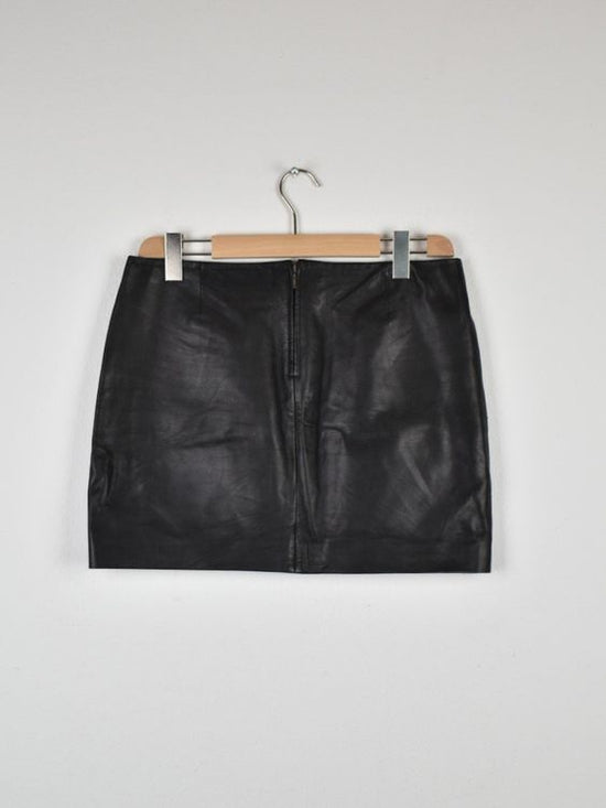 Sézane Lederrock, Gr.42, Lammleder, schwarz