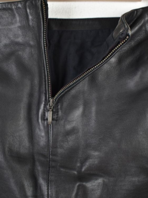 Sézane Lederrock, Gr.42, Lammleder, schwarz