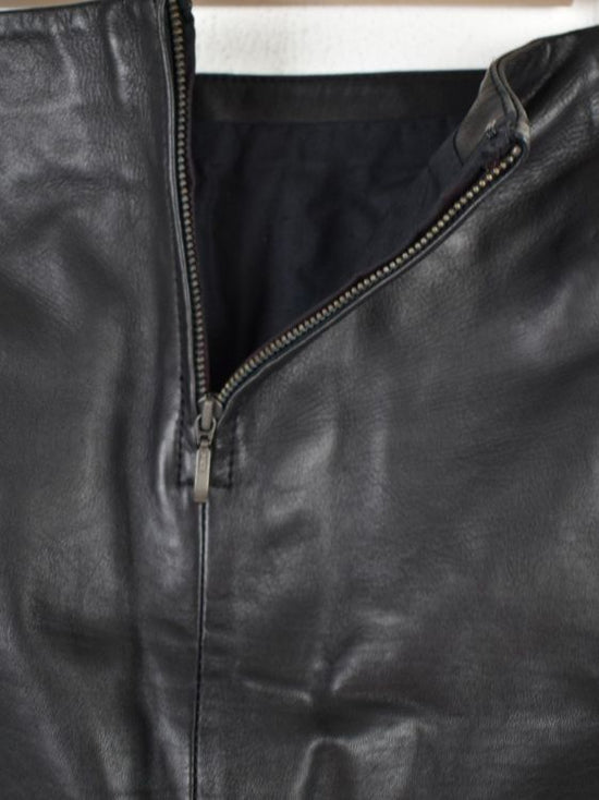 Sézane Lederrock, Gr.42, Lammleder, schwarz