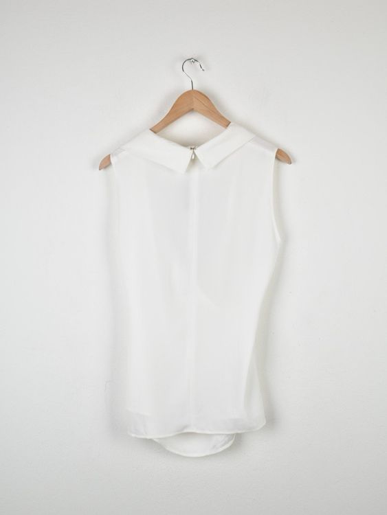 St.John Blusentop, Gr.36, weiss - Bluse - 2ND STORY