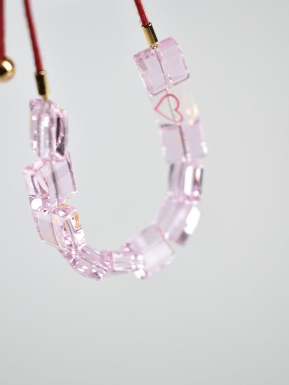 Swarovski Armband "Letra" rosa, verstellbar - 2ND STORY