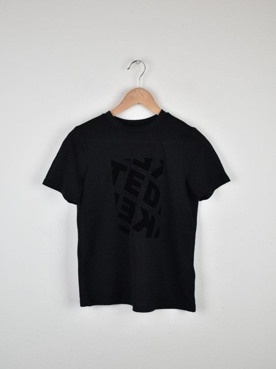 Ted Baker T-Shirt, schwarz/Glitzer Gr.36, 70% Viskose - 2ND STORY