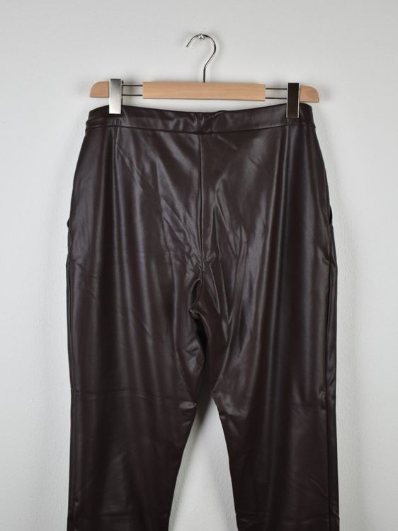 Theory Kunstlederhose Gr.L, braun, neuwertig - 2ND STORY