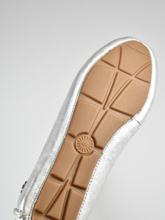 Ugg Mokassins / Halbschuhe Gr.39, neu, silber, Leder