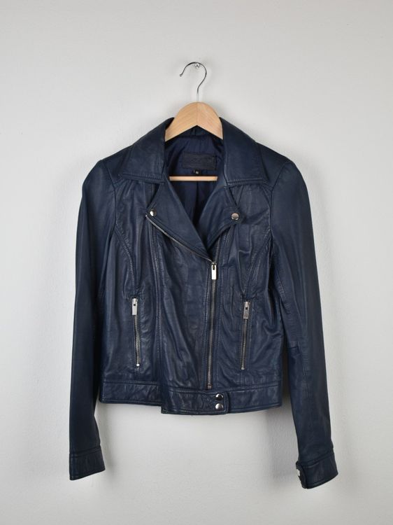 Way Leather Lederjacke Gr.M, blau, Lamm - 2ND STORY