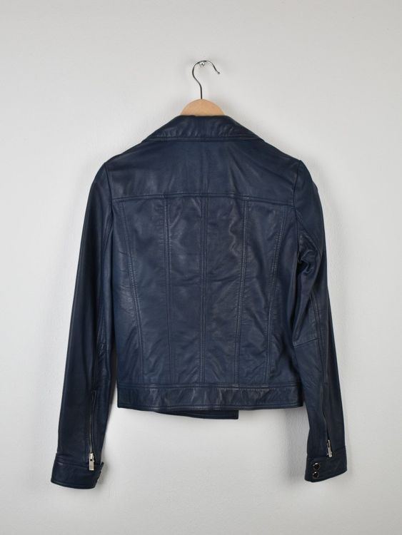 Way Leather Lederjacke Gr.M, blau, Lamm