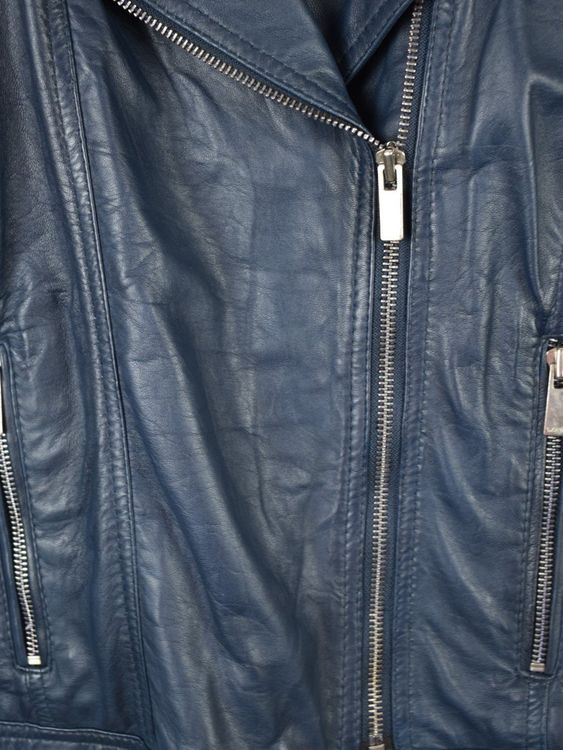 Way Leather Lederjacke Gr.M, blau, Lamm