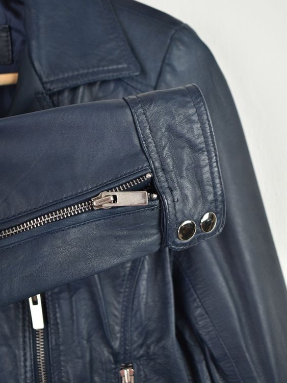 Way Leather Lederjacke Gr.M, blau, Lamm