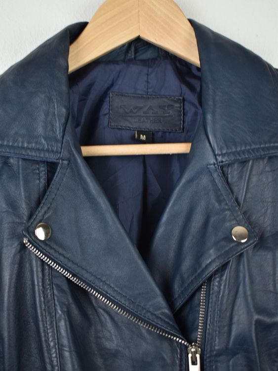 Way Leather Lederjacke Gr.M, blau, Lamm - 2ND STORY