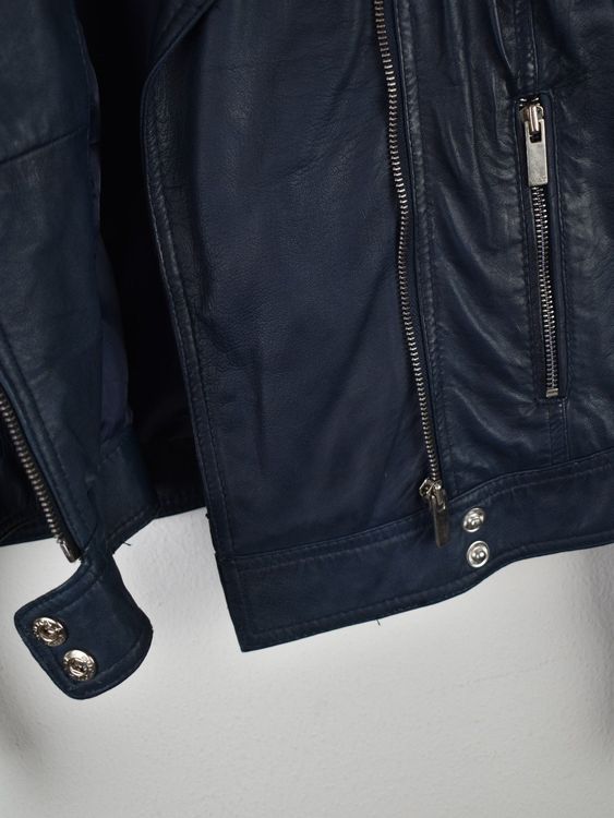 Way Leather Lederjacke Gr.M, blau, Lamm