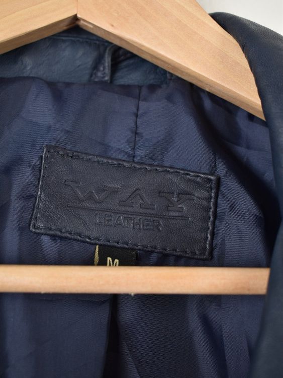 Way Leather Lederjacke Gr.M, blau, Lamm