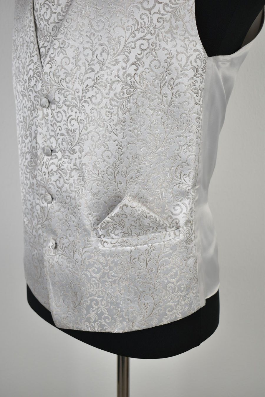 Wilvorst Anzugweste, Krawatte & Einstecktuch, Gr.M - 2ND STORY