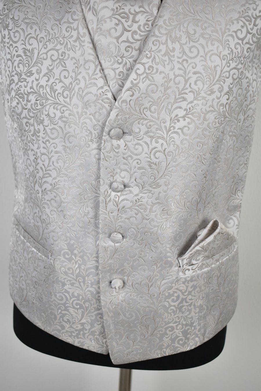 Wilvorst Anzugweste, Krawatte & Einstecktuch, Gr.M - 2ND STORY